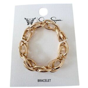 Jessica Simpson Gold Tone Link Bracelet - NWT